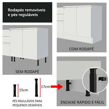 Imagem de Armário de Cozinha Compacta 100% MDF 180 cm Smart Madesa 01
