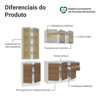 Imagem de Armário de Cozinha Compacta 100% MDF 180 cm Smart Madesa 03
