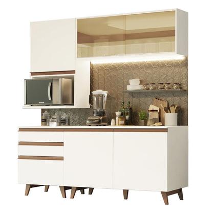 Imagem de Armário de Cozinha Compacta 180cm Branco Reims Madesa 02