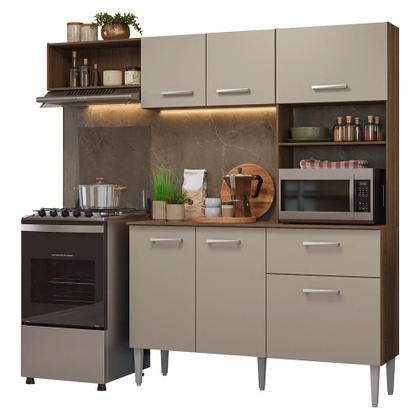 Imagem de Armário de Cozinha Compacta 196cm Aura Madesa