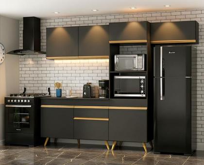 Imagem de Armário de Cozinha Compacta 4 peças ML3868 Veneza Multimóveis