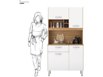 Imagem de Armário de Cozinha Compacta Demobile Malta 4 Portas