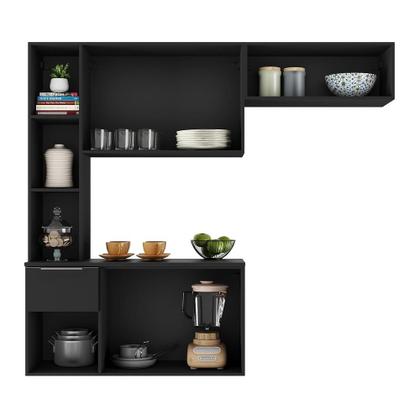 Imagem de Armário de Cozinha Compacta MP2003 Sofia Multimóveis Preta