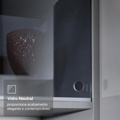 Imagem de Armário de Cozinha Compacta Suspenso 200cm Cinza Nice Madesa XA08