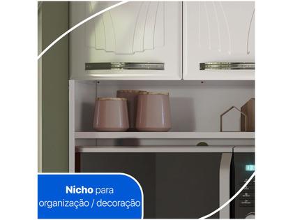 Imagem de Armário de Cozinha Compacta Telasul Cristal 9 Portas de Aço