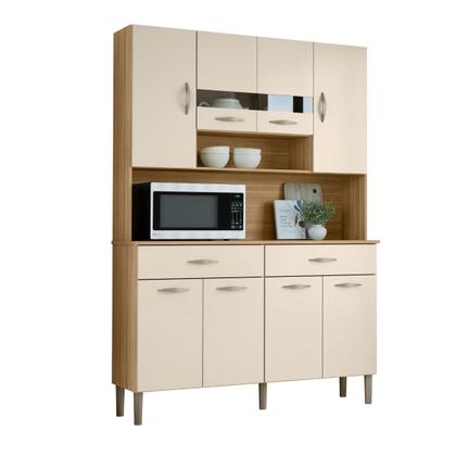 Imagem de Armário de Cozinha Compacto 8 Portas 2 Gavetass com Nicho Vogue Kits Paraná