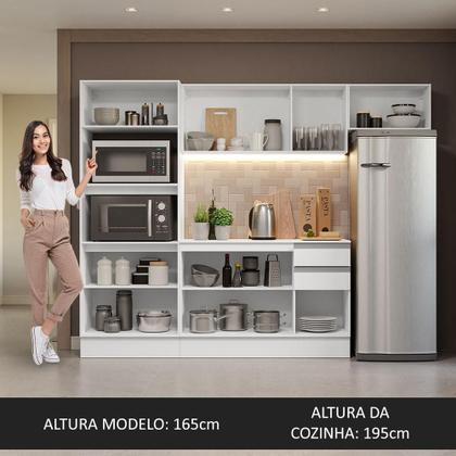 Imagem de Armário de Cozinha Completa 100% MDF 250cm Smart Madesa 03