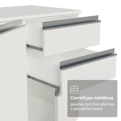 Imagem de Armário de Cozinha Completa 100% MDF 310 cm Branco Smart 01 XA