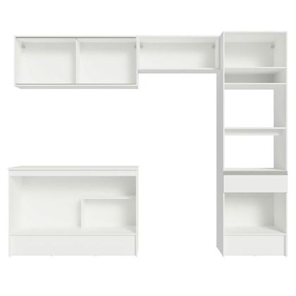 Imagem de Armário de Cozinha Completa 260cm Branco Topazio Madesa 01