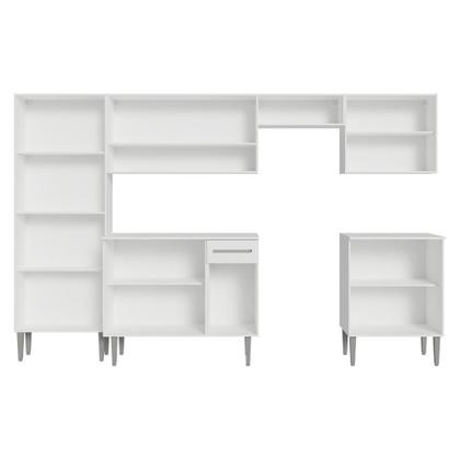 Imagem de Armário de Cozinha Completa 293cm Branco Emilly Madesa 02