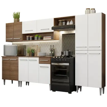 Imagem de Armário de Cozinha Completa 293cm Emilly Madesa 01