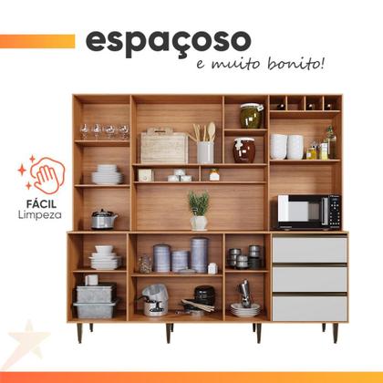 Imagem de Armário De Cozinha Completa 8 Portas 3 Gavetas Itália