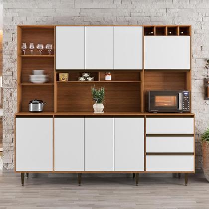 Imagem de Armário De Cozinha Completa 8 Portas 3 Gavetas Itália