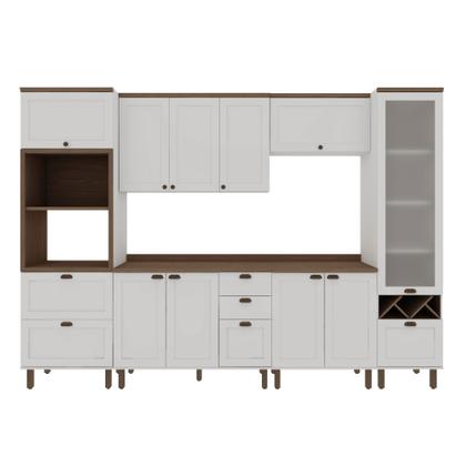 Imagem de Armário de Cozinha Completa Americana 7 peças Ayla 59 Iluminata Genialflex