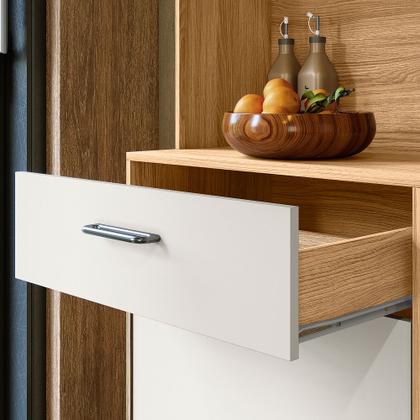 Imagem de Armário De Cozinha Completa Compacto Com 4 Portas E 1 Gaveta