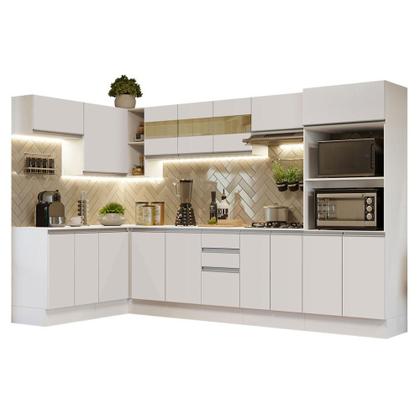 Imagem de Armário de Cozinha Completa de Canto 100% MDF 447cm Smart Madesa 02