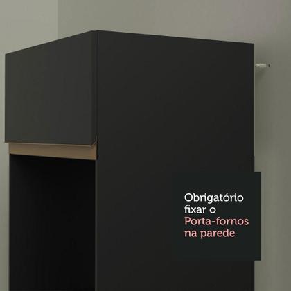 Imagem de Armário de Cozinha Completa de Canto Madesa Reims 452001 com Balcão - Preto