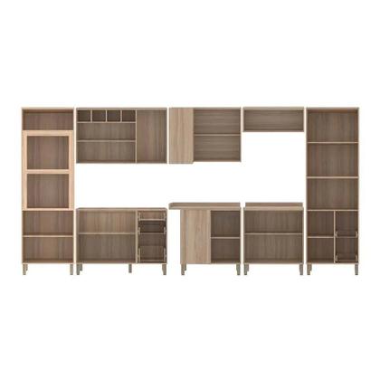 Imagem de Armário de Cozinha Completa Modulada 11 Peças sem Tampo de 120 Mel Luciane Móveis