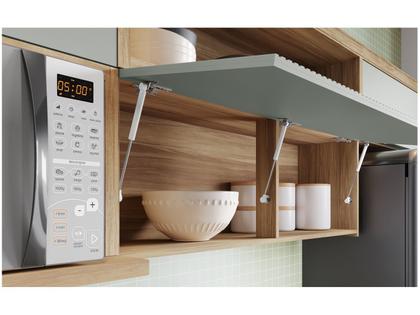 Imagem de Armário de Cozinha Completa Nesher Duquesa 100% MDF com Balcão 5 Portas 4 Gavetas