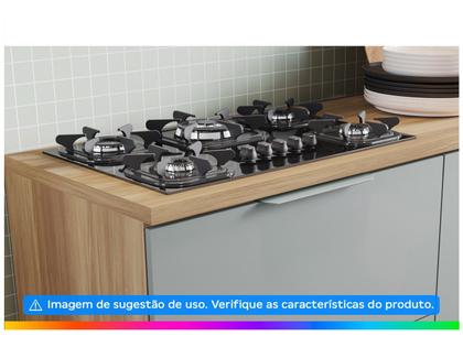 Imagem de Armário de Cozinha Completa Nesher Duquesa 100% MDF com Balcão 5 Portas 4 Gavetas