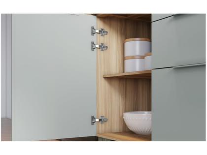 Imagem de Armário de Cozinha Completa Nesher Duquesa 100% MDF com Balcão 5 Portas 4 Gavetas