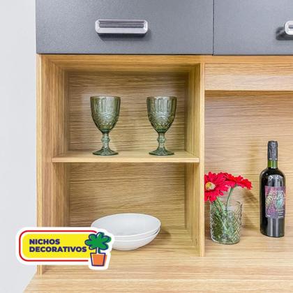 Imagem de Armario De Cozinha Completo 10 Portas 2 Gavetas Onix Intense Kits Paraná