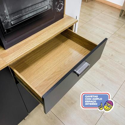 Imagem de Armario De Cozinha Completo 10 Portas 2 Gavetas Onix Intense Kits Paraná