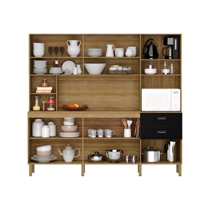 Imagem de Armario De Cozinha Completo 10 Portas 2 Gavetas Onix Intense Kits Paraná