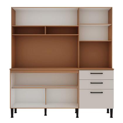 Imagem de Armário de Cozinha Completo Compacto Fiore 1,80m 100% MDF 0342F Genialflex
