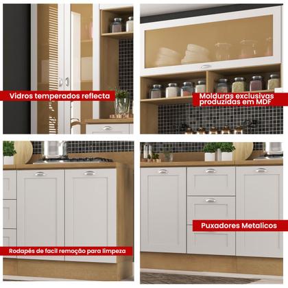 Imagem de Armário de Cozinha Completo Ditália Denver 5 pc Rv/Br D10