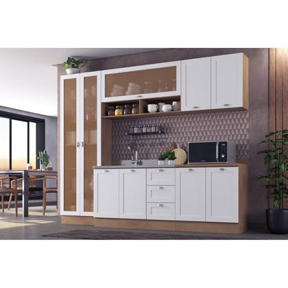 Imagem de Armário de Cozinha Completo Ditália Denver s/ tampo Rv/BrD10