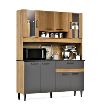 Imagem de Armário De Cozinha Coral Completo Com 8 Portas E 1 Gaveta