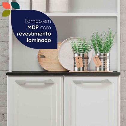 Imagem de Armário de Cozinha de Aço Paneleiro Duplo Telasul 4 Portas Topázio Branco - Telasul