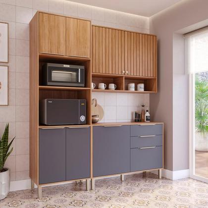 Imagem de Armário de Cozinha Divina com Torre Quente 190 cm 8 Portas