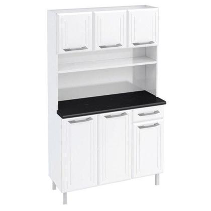 Imagem de Armário de Cozinha em Aço Triplo Topázio Smart Branco