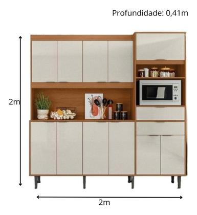 Imagem de Armário de Cozinha Grande Completo kit Bahamas Lukaliam