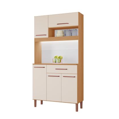 Imagem de Armário de Cozinha Iguape 100% MDF Tuboarte 5 Portas e 1 Gaveta