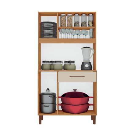 Imagem de Armário de Cozinha Iguape 100% MDF Tuboarte 5 Portas e 1 Gaveta