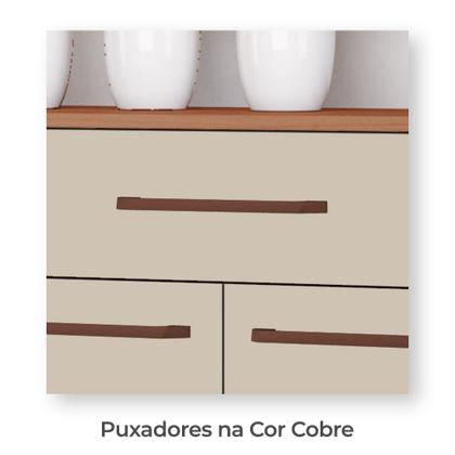 Imagem de Armário de Cozinha Iguape 100% MDF Tuboarte 5 Portas e 1 Gaveta