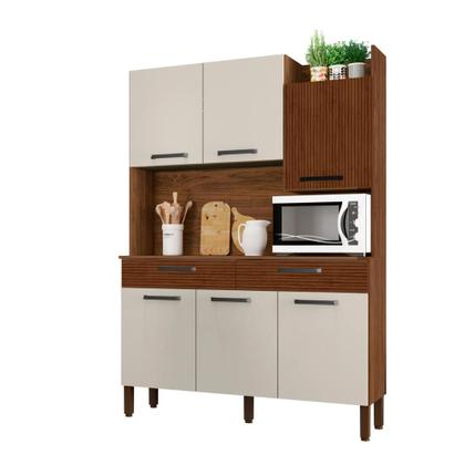 Imagem de Armário de cozinha Kit 6 Portas Modena Kits Paraná