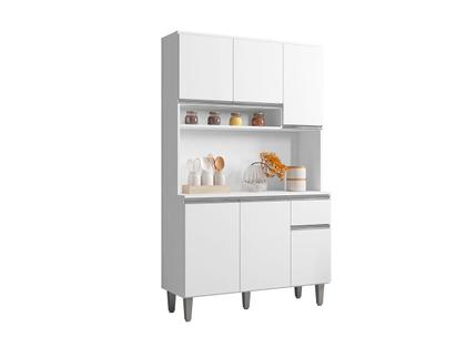 Imagem de Armário de Cozinha Kit Márcia Branco Ajl