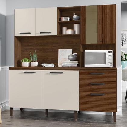 Imagem de Armário de Cozinha Mega com Tampo 7 Portas e 2 Gavetas