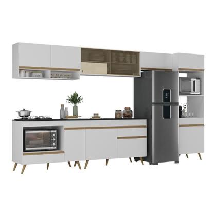 Imagem de Armário De Cozinha Modulada Completa Com Balcão Multimóveis