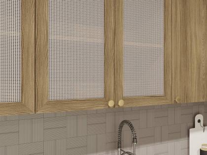 Imagem de Armário de Cozinha Modulada Completa Reta 5 peças 2,50m 234 Botanic Kappesberg