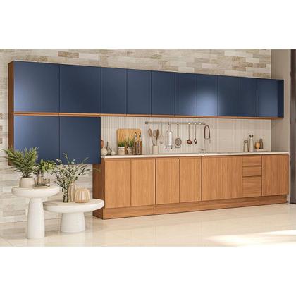 Imagem de Armário de Cozinha Modulado Ciela R644 c/ 2 Portas 80cm Canela - Kappesberg