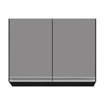 Imagem de Armário de Cozinha Modulado de Canto 7 Peças CP35 Balcão com Tampo Preto/Cinza - Lumil