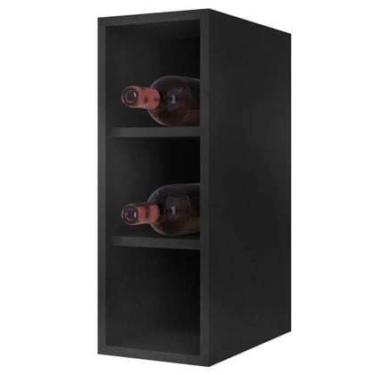 Imagem de Armário de Cozinha Modulado de Canto Esquerdo 5 Peças CP53 Balcão com Tampo Preto - Lumil