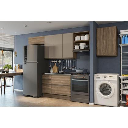 Imagem de Armário de Cozinha Modulado Maxxi G762 c/ 1 Porta Nogal - Kappesberg