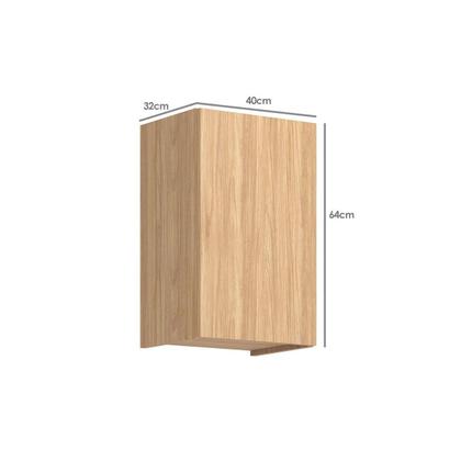 Imagem de Armário de Cozinha Modulado Rebeca c/ 1 Porta 40cm Mel - Movelbento