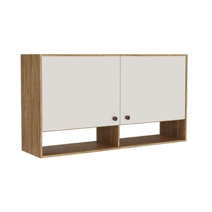 Imagem de Armário de Cozinha Modulado Torino c/ 2 Portas 120cm Mel/Petroleo - Movelbento